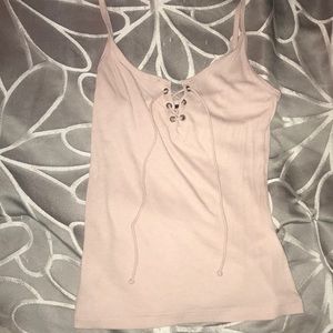 light pink - tie detailing in front size m